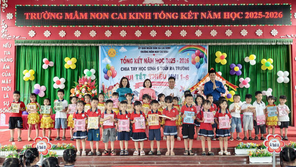 Trường Mầm non Cai Kinh tổng kết năm học 2025 – 2026
