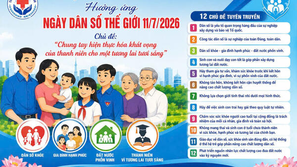 HƯỞNG ỨNG NGÀY DÂN SỐ THẾ GIỚI 11/7/2026