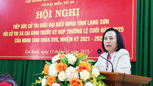 Đại biểu HĐND tỉnh TXCT xã Cai Kinh trước kỳ họp thường lệ cuối năm 2025