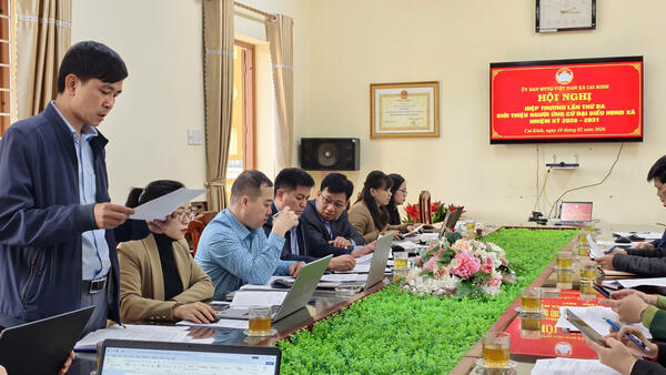 Xã Cai Kinh: Tổ chức Hội nghị hiệp thương lần thứ ba