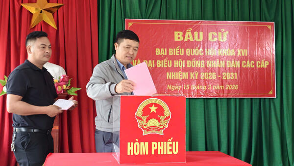 Xã Cai Kinh: Diễn tập công tác bầu cử Đại biểu Quốc hội khóa XVI và Đại biểu HĐND các cấp nhiệm kỳ 2026-2031