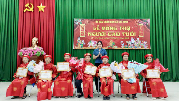Xã Cai Kinh tổ chức Lễ mừng thọ người cao tuổi năm 2026