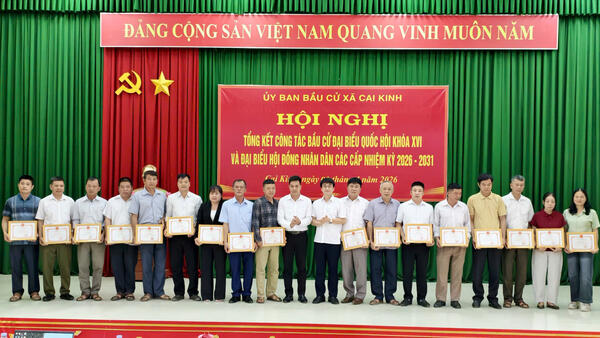 Cai Kinh tổng kết công tác bầu cử Đại biểu Quốc hội khóa XVI và Đại biểu HĐND các cấp nhiệm kỳ 2026 – 2031