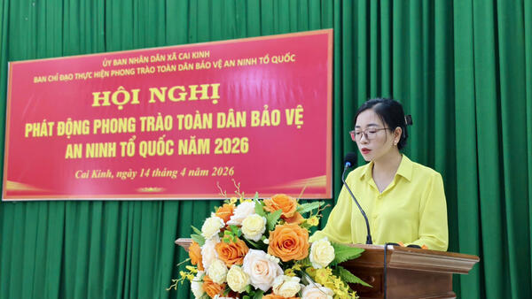 Xã Cai Kinh phát động phong trào “Toàn dân bảo vệ an ninh Tổ quốc” năm 2026