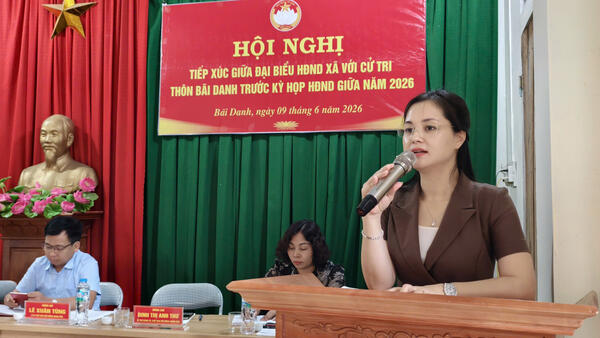 Tổ chức Hội nghị tiếp xúc cử tri trước kỳ họp giữa năm 2026 của đại biểu HĐND xã Cai Kinh nhiệm kỳ 2026 – 2031