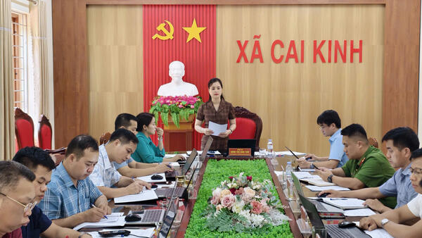 Đảng uỷ xã Cai Kinh đánh giá kết quả công tác 6 tháng đầu năm và nhiệm vụ 6 tháng cuối năm 2026 của Ban chỉ đạo phát triển khoa học, công nghệ, đổi mới sáng tạo và chuyển đổi số
