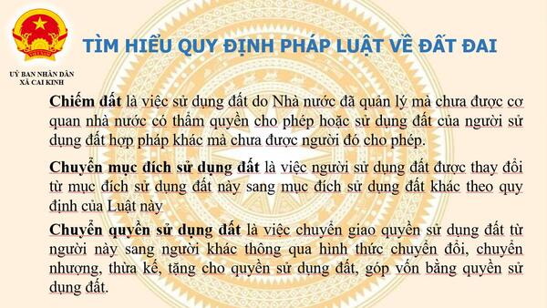 Chuyên mục: TÌM HIỂU QUY ĐỊNH PHÁP LUẬT VỀ ĐẤT ĐAI (Phần 1)