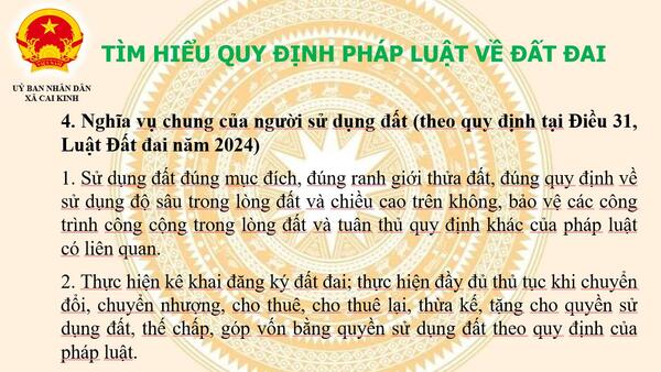 Chuyên mục: TÌM HIỂU QUY ĐỊNH PHÁP LUẬT VỀ ĐẤT ĐAI (Phần 2)