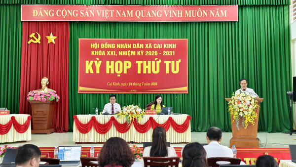 HĐND xã Cai Kinh khoá XXI tổ chức kỳ họp thứ tư, nhiệm kỳ 2026 – 2031