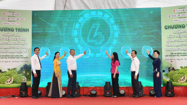 Khai mạc chương trình quảng bá, xúc tiến tiêu thụ nông sản chủ lực tỉnh Lạng Sơn qua thương mại điện tử