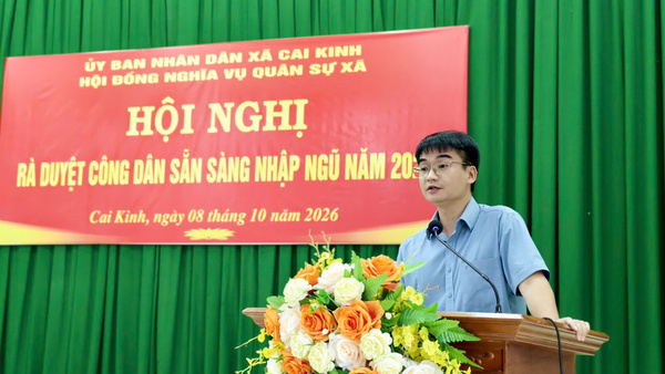 Cai Kinh: rà duyệt công dân sẵn sàng nhập ngũ năm 2027