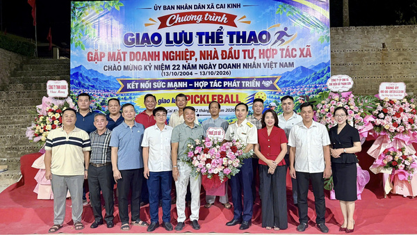 UBND xã Cai Kinh tổ chức giao lưu thể thao gặp mặt Doanh nghiệp, Nhà đầu tư, Hợp tác xã nhân ngày Doanh nhân việt nam 13/10