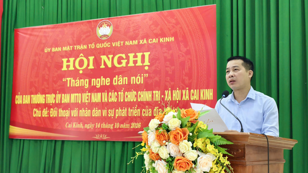 Ban Thường trực Ủy ban MTTQ Việt nam và các tổ chức Chính trị - Xã hội xã lắng nghe ý kiến nhân dân năm 2026